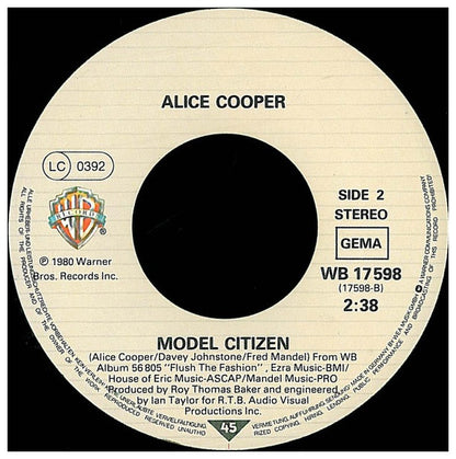 ALICE COOPER - CLONES (WE RE ALL) | 7" SINGLE USADO