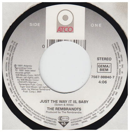 REMBRANDTS - JUST THE WAY IT IS, BABY | 7" SINGLE USADO