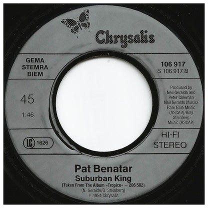 PAT BENATAR - WE BELONG | 7 SINGLE USADO