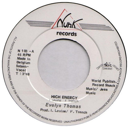 EVELYN THOMAS - HIGH ENERGY | 7" SINGLE USADO