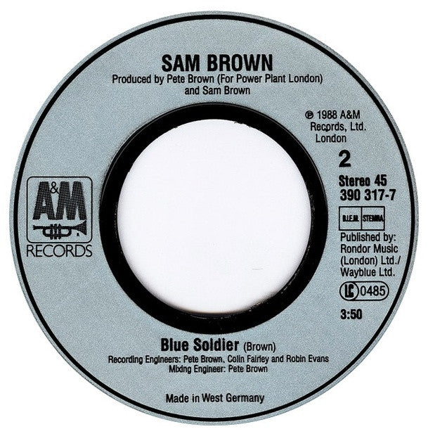 SAM BROWN - STOP | 7" SINGLE USADO