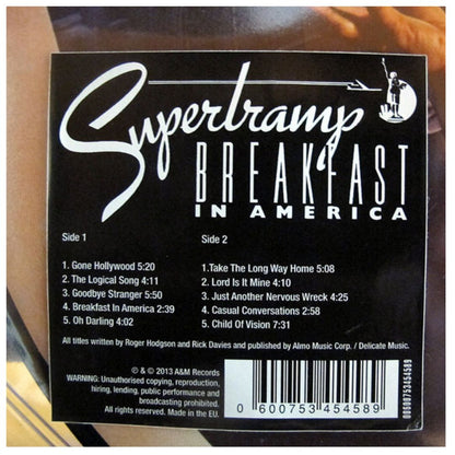 SUPERTRAMP - BREAKFAST IN AMERICA (PICTURE DISC)(RAYA EN LADO A) | VINILO ABIERTO