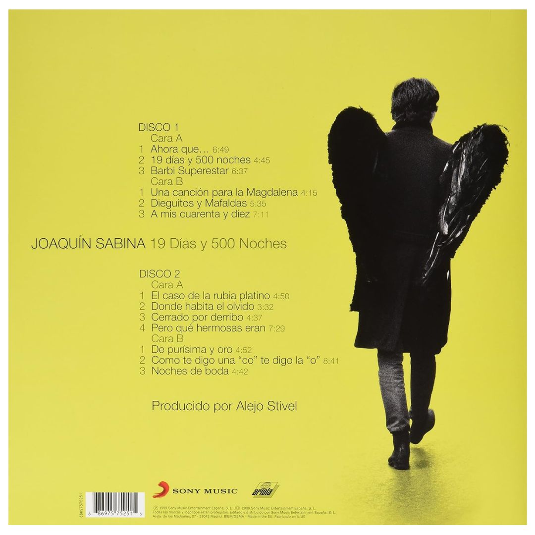 JOAQUIN SABINA - 19 DIAS Y 500 NOCHES (2LP) | VINILO ABIERTO