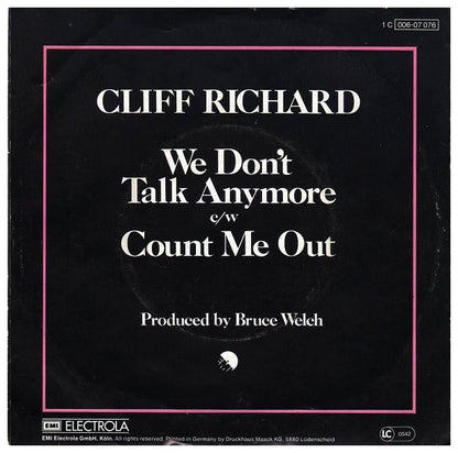 CLIFF RICHARD - WE DON T TALK ANYMORE | 7" SINGLE USADO