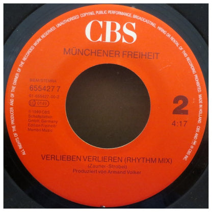 MUNCHENER FREIHEIT - VERLIEBEN VERLIEREN | 7" SINGLE USADO