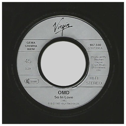 OMD - SO IN LOVE | 7" SINGLE USADO