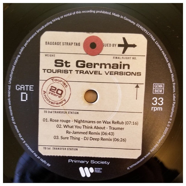 ST. GERMAIN - TOURIST TRAVEL VERSIONS (2LP) | VINILO
