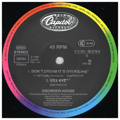 CROWDED HOUSE - BETTER BE HOME SOON | 12" MAXI SINGLE VINILO USADO