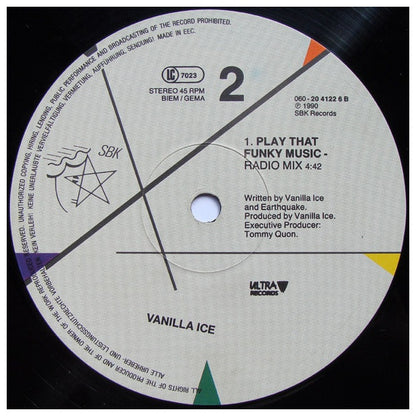 VANILLA ICE - ICE ICE BABY (REMIX) | 12" MAXI SINGLE VINILO USADO