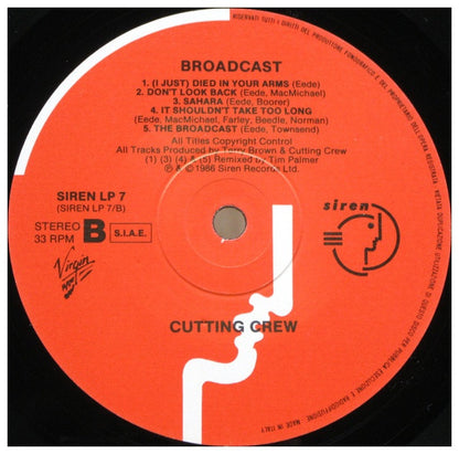 CUTTING CREW - BROADCAST | VINILO USADO
