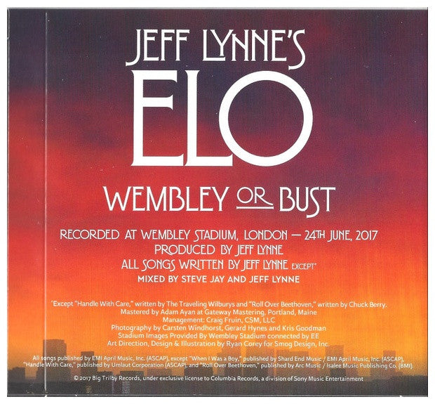 JEFF LYNNE S ELO - WEMBLEY OR BUST LIVE AT WEMBLEY (2CD) | CD