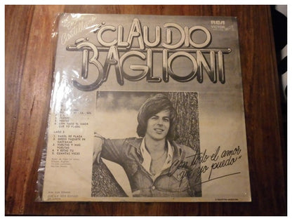 CLAUDIO BAGLIONI - CON TODO EL AMOR QUE YO PUEDO (EN CASTELLANO) | VINILO USADO
