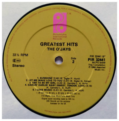 THE O JAYS - GREATEST HITS | VINILO USADO
