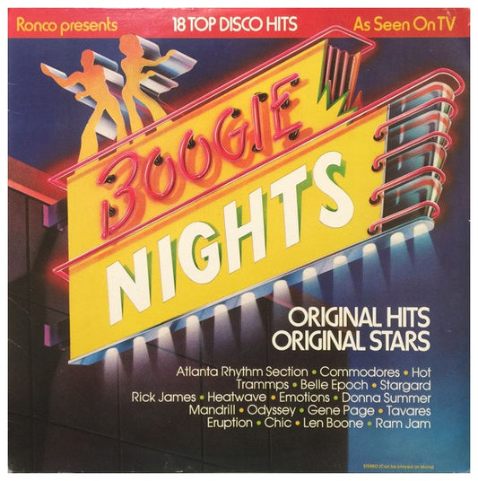 BOOGIE NIGHTS - 18 TOP DISCO HITS | VINILO USADO