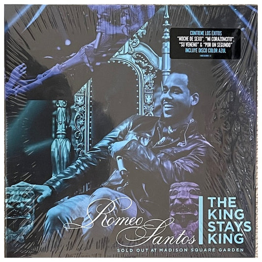ROMEO SANTOS - KING STAYS KING: SOLD OUT AT MADISON SQUARE GARDEN (2LP) (SEA BLUE VINYL) | VINILO