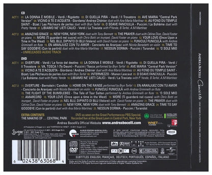 ANDREA BOCELLI - CONCERTO ONE NIGHT IN CENTRAL PARK (10TH ANNIVERSARY EDITION (CD+DVD) | CD