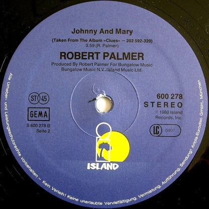 ROBERT PALMER - LOOKING FOR CLUES/JOHNNY AND MARY | 12" MAXI SINGLE VINILO USADO