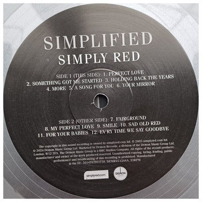 SIMPLY RED - SIMPLIFIED (ANNIVERSARY LTD EDITION) (SILVER VINYL) | VINILO