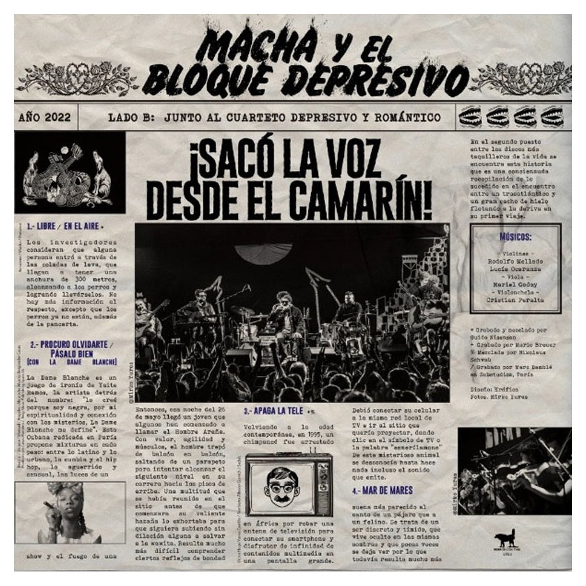 MACHA Y EL BLOQUE DEPRESIVO - SACÓ LA VOZ DESDE EL CAMARIN | VINILO