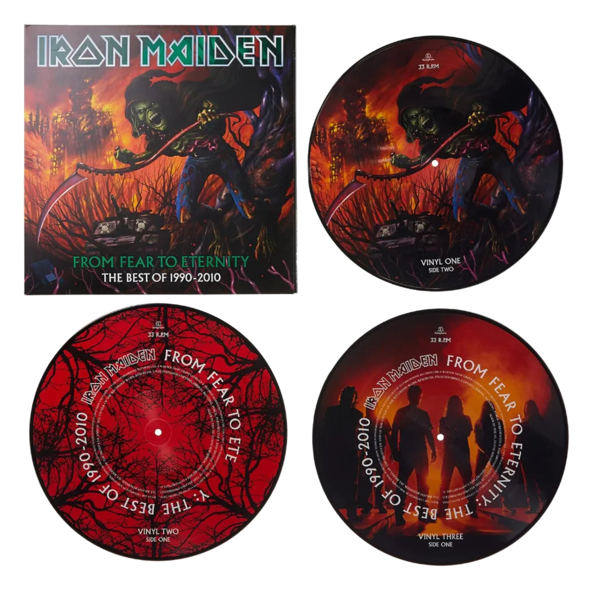 (PREVENTA) IRON MAIDEN - FROM FEAR TO ETERNITY BEST OF 1990-2010 (PICTURE DISC) (3LP) | VINILO