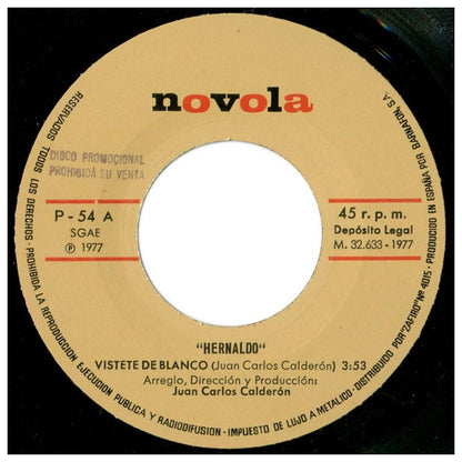 HERNALDO - VISTETE DE BLANCO | 7" SINGLE USADO