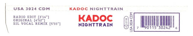 KADOC - NIGHTRAIN | CD SINGLE USADO