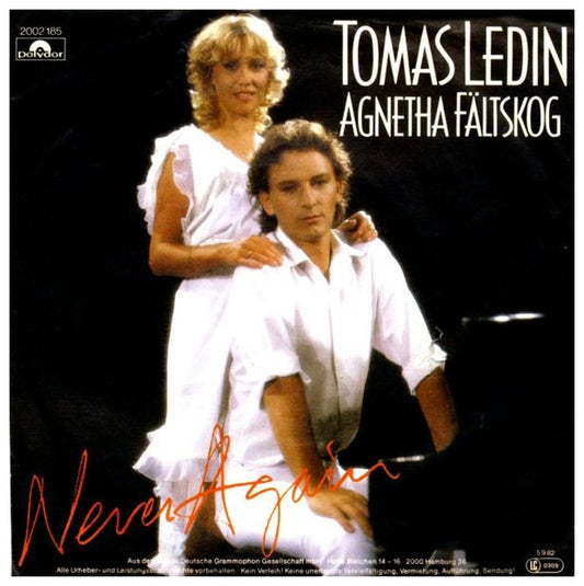 TOMAS LEDIN & AGNETHA FALTSKOG - NEVER AGAIN | 7" SINGLE USADO