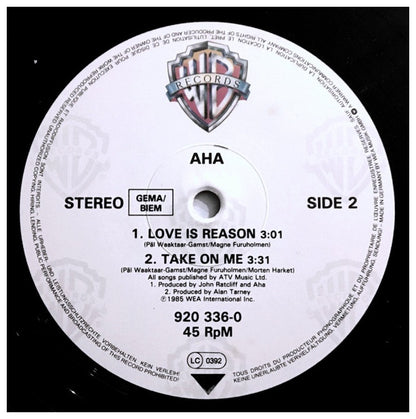 A-HA - TAKE ON ME | 12" MAXI SINGLE VINILO USADO