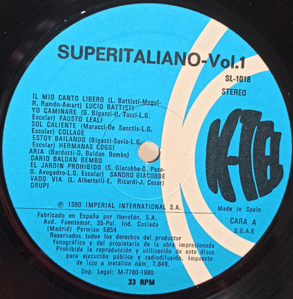 SUPERITALIANO - GRANDES EXITOS DE LA CANCION ITALIANA VOL.1 | VINILO USADO