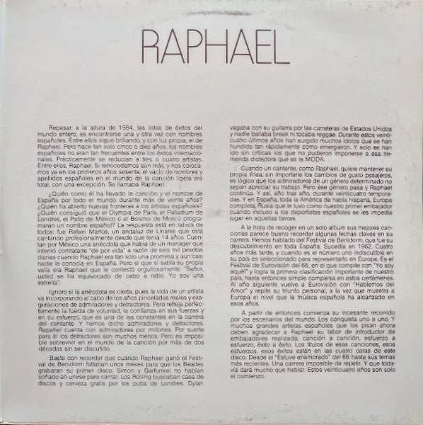 RAPHAEL - RAPHAEL: LO MEJOR (2LP) | VINILO USADO