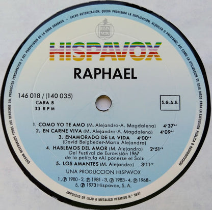 RAPHAEL - RAPHAEL: LO MEJOR (2LP) | VINILO USADO