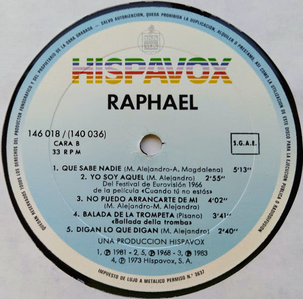 RAPHAEL - RAPHAEL: LO MEJOR (2LP) | VINILO USADO