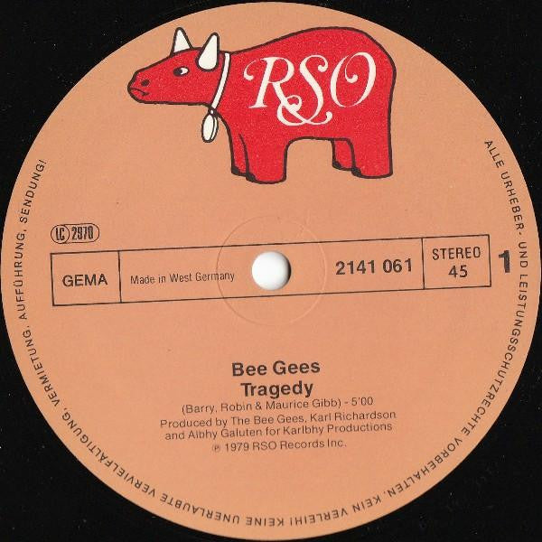 BEE GEES - TRAGEDY | 12'' MAXI SINGLE USADO