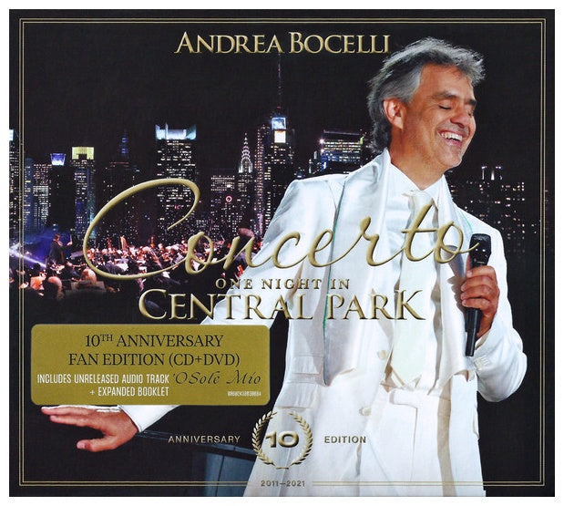 ANDREA BOCELLI - CONCERTO ONE NIGHT IN CENTRAL PARK (10TH ANNIVERSARY EDITION (CD+DVD) | CD