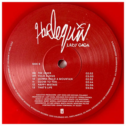 LADY GAGA  - HARLEQUIN (RED VINYL) | VINILO