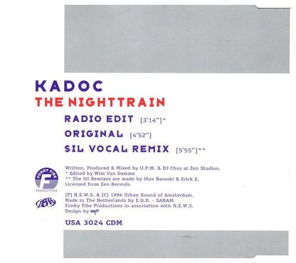KADOC - NIGHTRAIN | CD SINGLE USADO