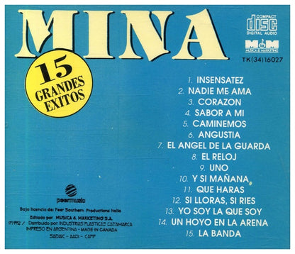 MINA - 15 GRANDES EXITOS | CD