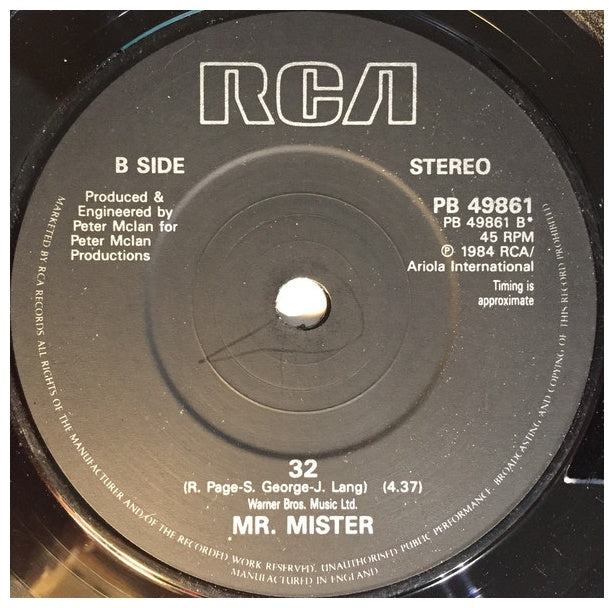 MR. MISTER - IS IT LOVE | 7" SINGLE USADO