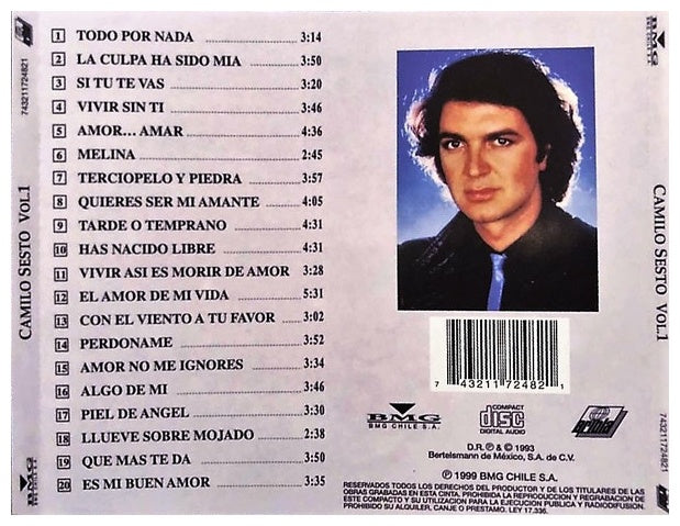 CAMILO SESTO - COLECCION 20 EXITOS VOL.1 | CD