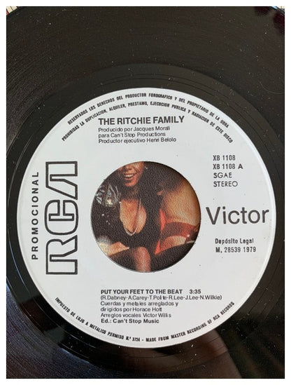 THE RITCHIE FAMILY - PUT YOUR FEET TO THE BEAT | 7 SINGLE USADO