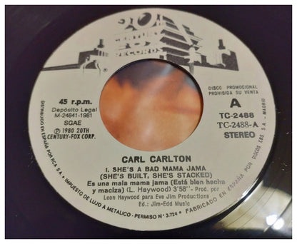 CARL CARLTON - SHE S A BAD MAMMA JAMA | 7" SINGLE USADO