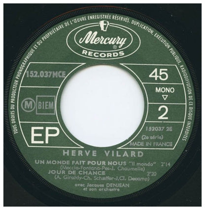 HERVE VILARD - CAPRI C EST FINI | 7" SINGLE USADO