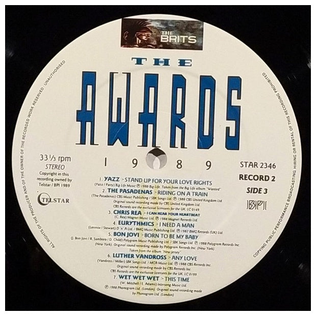 THE AWARDS 1989 - THE DEFINITIVE ALBUM THE BRITS AWARDS 1989 (2LP) | VINILO USADO