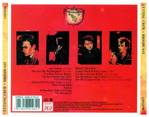 CUTTING CREW  - BROADCAST (BONUS TRACK)(UK VERSION) | CD