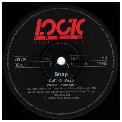 SNAP - CULT OF SNAP | 12" MAXI SINGLE VINILO USADO