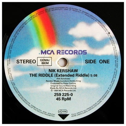 NIK KERSHAW - THE RIDDLE | 12" MAXI SINGLE VINILO USADO