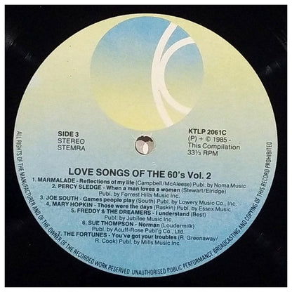 LOVE SONGS OF THE 60S - VARIOUS ARTIST - VOL.2 (2LP) | VINILO USADO