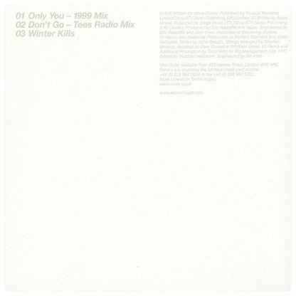 YAZOO - ONLY YOU | CD SINGLE USADO
