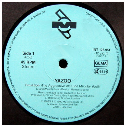 YAZOO - SITUATION (REMIX) | 12" MAXI SINGLE VINILO USADO