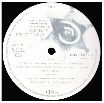 TERENCE TREN DARBY - INTRODUCING THE HARDLINE ACCORDING TO | VINILO USADO